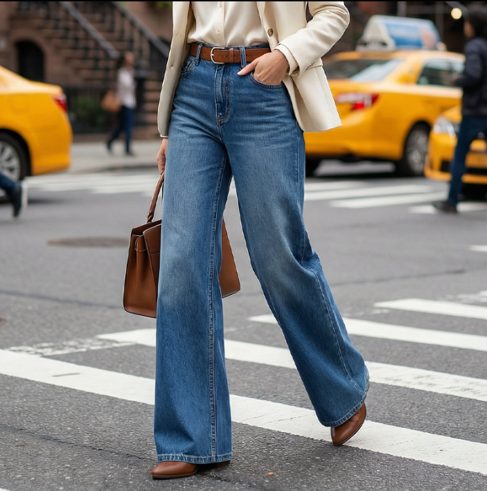 ✨Begrenzter Vorrat verfügbar, nicht verpassen!🔥🔥Beinverlängernde Wide-Leg Jeans