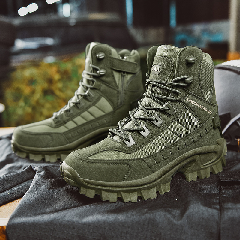 🥾Hohe taktische Sportstiefel💧Wasserdicht und rutschfest, verbesserte Haltbarkeit