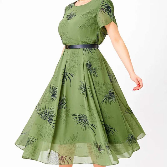 👗 Moda imprimate rochie de sifon😍