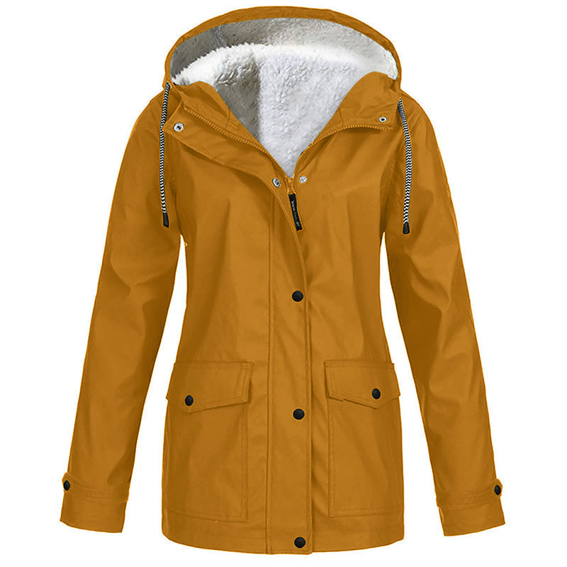 💎Neuheiten 🧥 Winddichte Jacke mit weichem Fleecefutter und Kapuze – für alle Wetterlagen