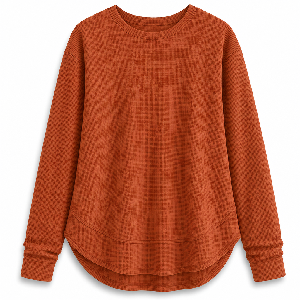 📢🎉50%Rabatt!!!🛍️✨Lässiges lockeres Waffelstrick-Top für Damen