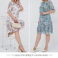 🌸 Rochie elegantă plisată cu mânecă scurtă și lungă👗