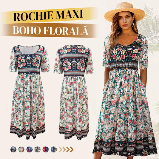 🌸 【S-4XL】Rochii cu imprimeu boho