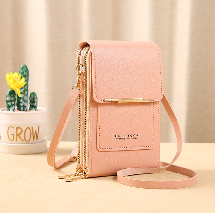 🌧️Wasserabweisend & handgefertigt, 3 Tragevarianten👜 Touchscreen-Crossbody-Tasche – Wasserabweisendes PU-Leder & verstellbarer Gurt, 3 Tragevarianten ✨