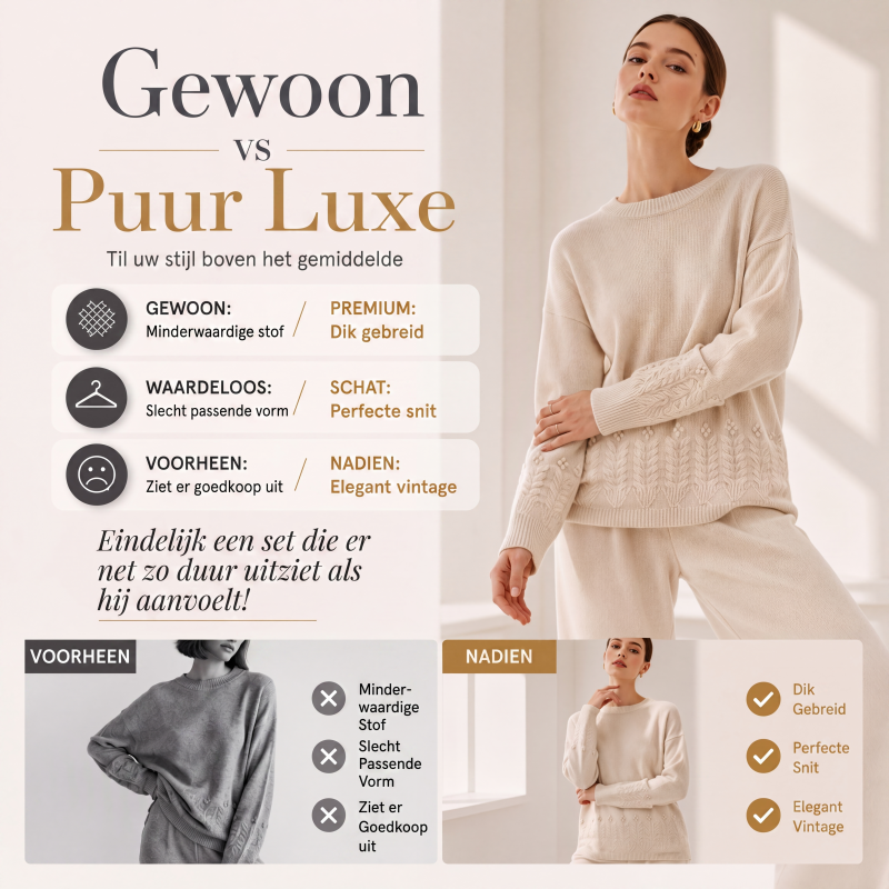 Damen Retro-Strickpullover mit Rundhalsausschnitt in Unifarbe