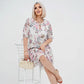 🌸 Rochie elegantă plisată cu mânecă scurtă și lungă👗