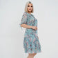 🌸 Rochie elegantă plisată cu mânecă scurtă și lungă👗