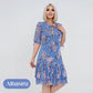 🌸 Rochie elegantă plisată cu mânecă scurtă și lungă👗