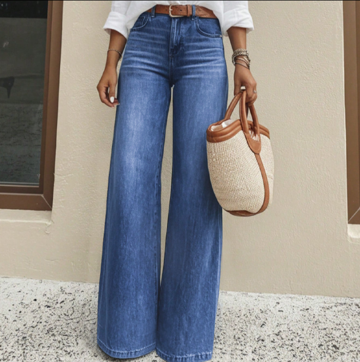 ✨Begrenzter Vorrat verfügbar, nicht verpassen!🔥🔥Beinverlängernde Wide-Leg Jeans