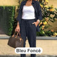 Bluză cu mânecă lungă din bumbac și lenjerie pentru femei și set de pantaloni