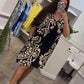 👗Rochie imprimată cu decolteu în V cu buzunare Casual pentru femei