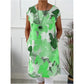 Rochie de bumbac cu imprimeu fluture