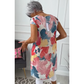 Rochie de bumbac cu imprimeu fluture