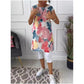 Rochie de bumbac cu imprimeu fluture