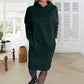💕Rochie cu glugă și buzunare pentru femei, căptușită cu fleece