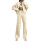 🍂Femei cu mânecă lungă Zip Coat Drawstring Sweatpants 2-Piece Sets
