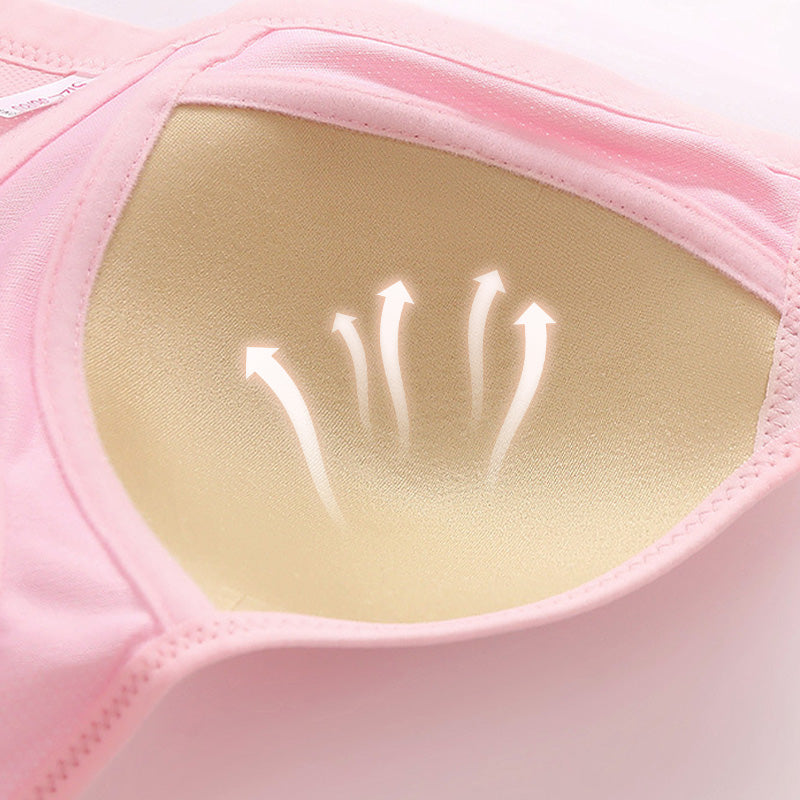 👙🎀【 1+1 gratis】🔥Vorne zu verschließender, atmungsaktiver, hautfreundlicher BH aus Baumwolle