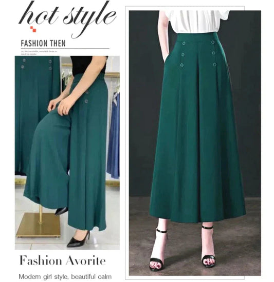 🔥🔥🔥【M-4XL】✨ Potrivirea perfectă: Pantaloni largi cu picior plisat, vaporoși și flatanți💖🌸🔥