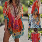 🌺Rochie asimetrică clasică cu elemente etnice