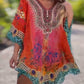 🌺Rochie asimetrică clasică cu elemente etnice