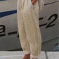 Pantaloni casual din in respirabili