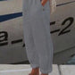 Pantaloni casual din in respirabili