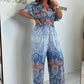 💃Femeii de moda vrac scurt maneca largă picior Jumpsuit