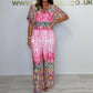 💃Femeii de moda vrac scurt maneca largă picior Jumpsuit