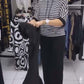 🔥 Top cu dungi casual pentru femei și set de pantaloni solizi