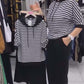🔥 Top cu dungi casual pentru femei și set de pantaloni solizi