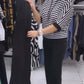 🔥 Top cu dungi casual pentru femei și set de pantaloni solizi
