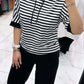 🔥 Top cu dungi casual pentru femei și set de pantaloni solizi