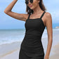 Costume de baie tankini vintage din două piese pentru femei, cu control al abdomenului