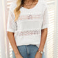 🔥Pulover pentru femei cu gât rotund, mâneci scurte, cu decupaje【S-XL】👚
