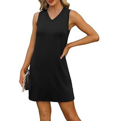 ⏳VÂNZARE FIERBINTE DE VARĂ 49% OFF🔥Rochie cu curea mini look cu decolteu în V pentru femei👗