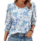 🌞 Bluze casual cu mânecă 3/4 pentru femei cu manșete adunate