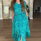🌸Rochie florală cu decolteu în V pentru femei