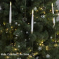 🎁Promoție de Crăciun timpurie🎄Lumânări LED pentru bradul de Crăciun cu agățători transparente în formă de glob de cristal