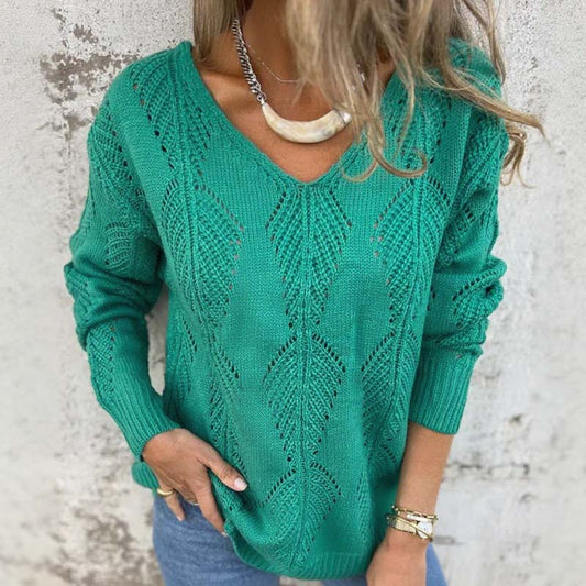 【🥰Pregătiri pentru iarnă】🔥Bluză din amestec de lână, culoare solidă