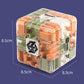 Puzzle distractiv cu labirint 3D și cub rotativ