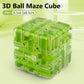 Puzzle distractiv cu labirint 3D și cub rotativ
