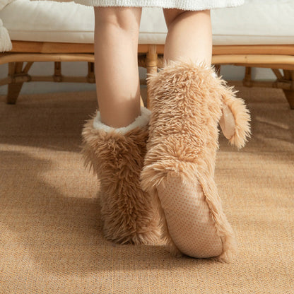 LETZTER TAG DES SALE – 50 % RABATT⚡ÜBER 50.000 VERKAUFT💕Plüsch-Hausschuhe für Damen, Socken, Bodensocken, Winter, für zu Hause, dick, mit Fleece gefüttert, rutschfest, Plüsch-Schneesocken für Erwachsene, Schuhüberzüge