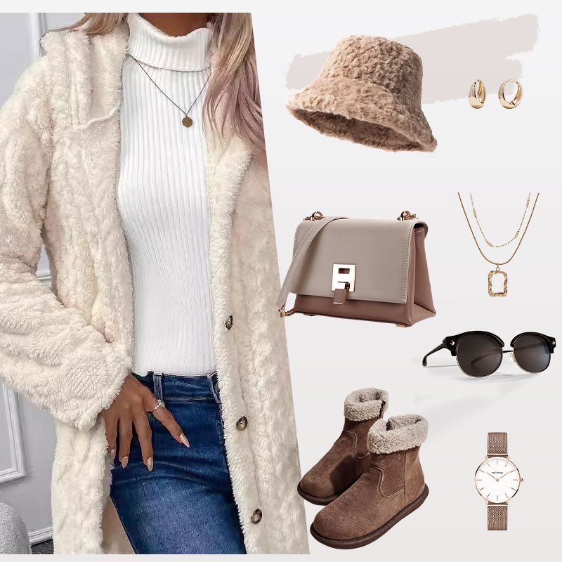 💎❄️ Neu im Trend: Damen-Jacke mit Rautenstruktur und Kapuze – Flauschige Wärme, lässige Passform & stilvolle Winter-Optik 🧥