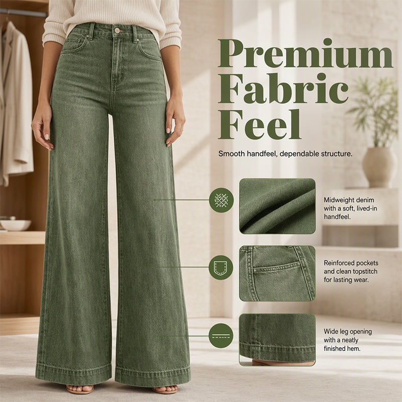 ✨Begrenzter Vorrat verfügbar, nicht verpassen!🔥🔥Beinverlängernde Wide-Leg Jeans