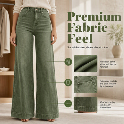 ✨Begrenzter Vorrat verfügbar, nicht verpassen!🔥🔥Beinverlängernde Wide-Leg Jeans