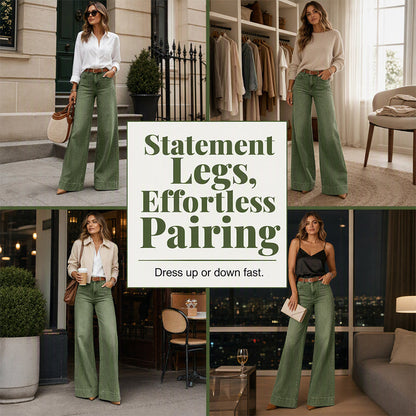 ✨Begrenzter Vorrat verfügbar, nicht verpassen!🔥🔥Beinverlängernde Wide-Leg Jeans