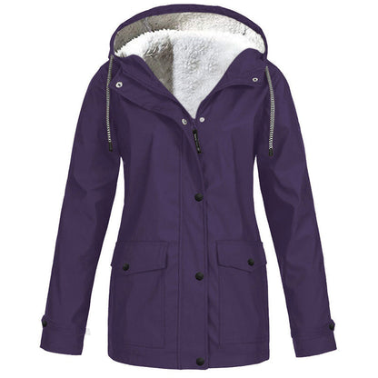 💎Neuheiten 🧥 Winddichte Jacke mit weichem Fleecefutter und Kapuze – für alle Wetterlagen