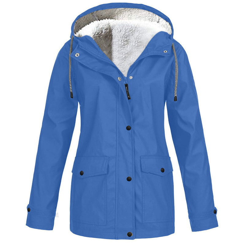 💎Neuheiten 🧥 Winddichte Jacke mit weichem Fleecefutter und Kapuze – für alle Wetterlagen