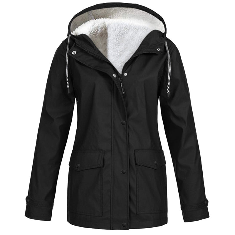 💎Neuheiten 🧥 Winddichte Jacke mit weichem Fleecefutter und Kapuze – für alle Wetterlagen