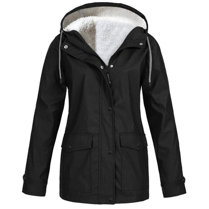💎Neuheiten 🧥 Winddichte Jacke mit weichem Fleecefutter und Kapuze – für alle Wetterlagen